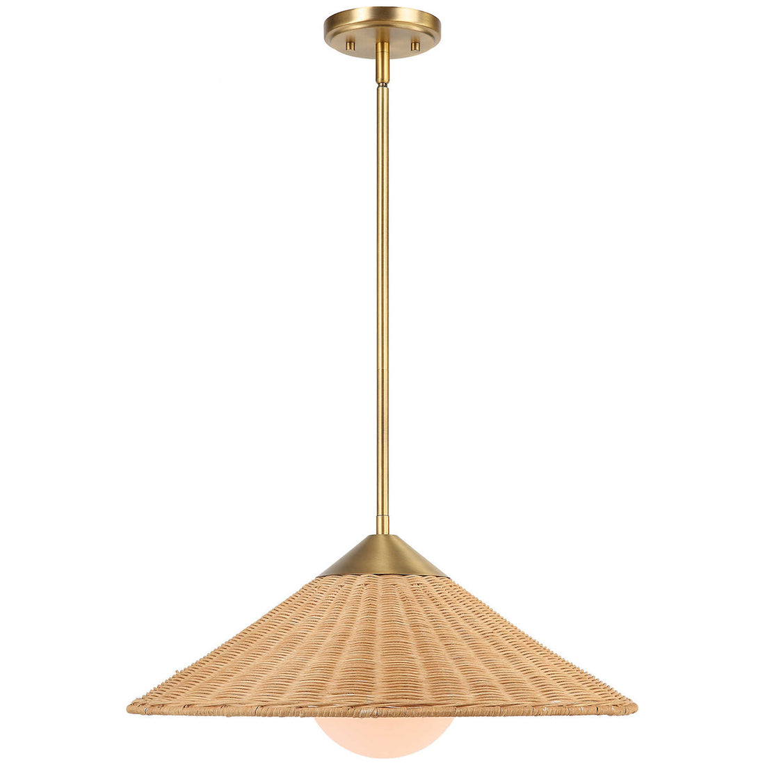 Uttermost Phuvinh 1-Light Rattan Shade Pendant