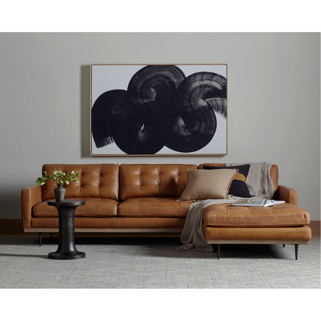 Four Hands Norwood Lexi 2-Piece Leather Sectional