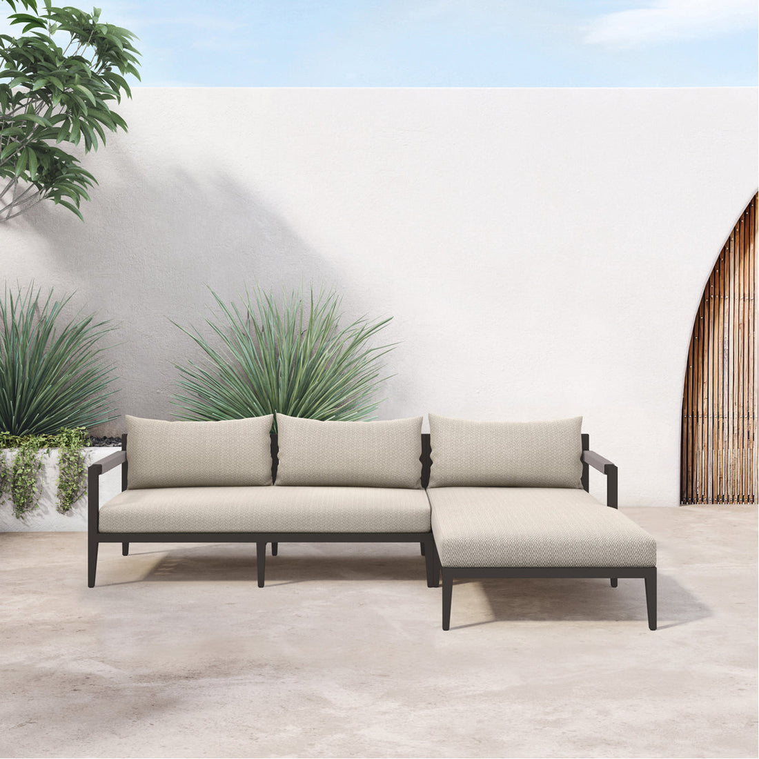 Four Hands Solano Sherwood Outdoor 2-Piece Sectional, Bronze