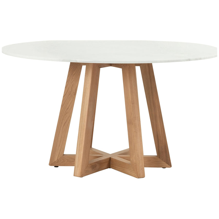 Four Hands Hughes Creston Dining Table - White Marble