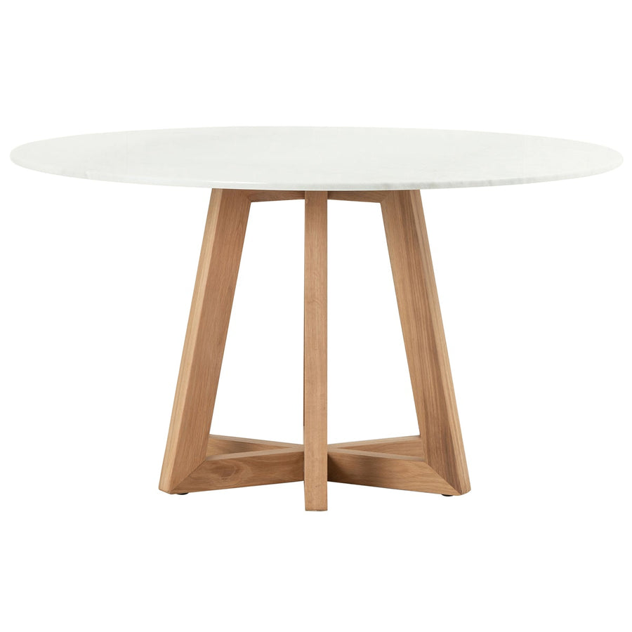 Four Hands Hughes Creston Dining Table - White Marble