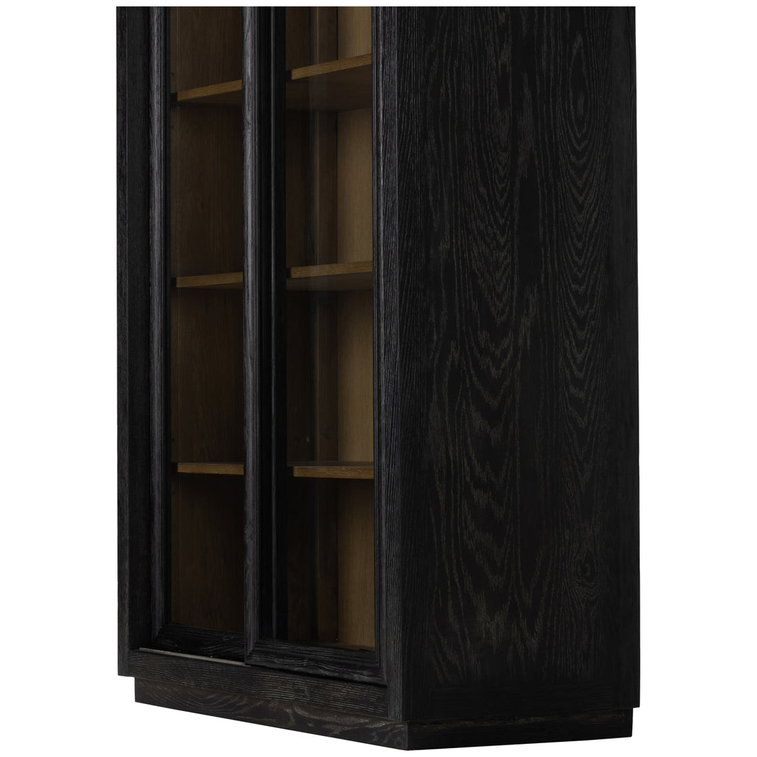 Four Hands Collins Normand Cabinet - Distressed Black