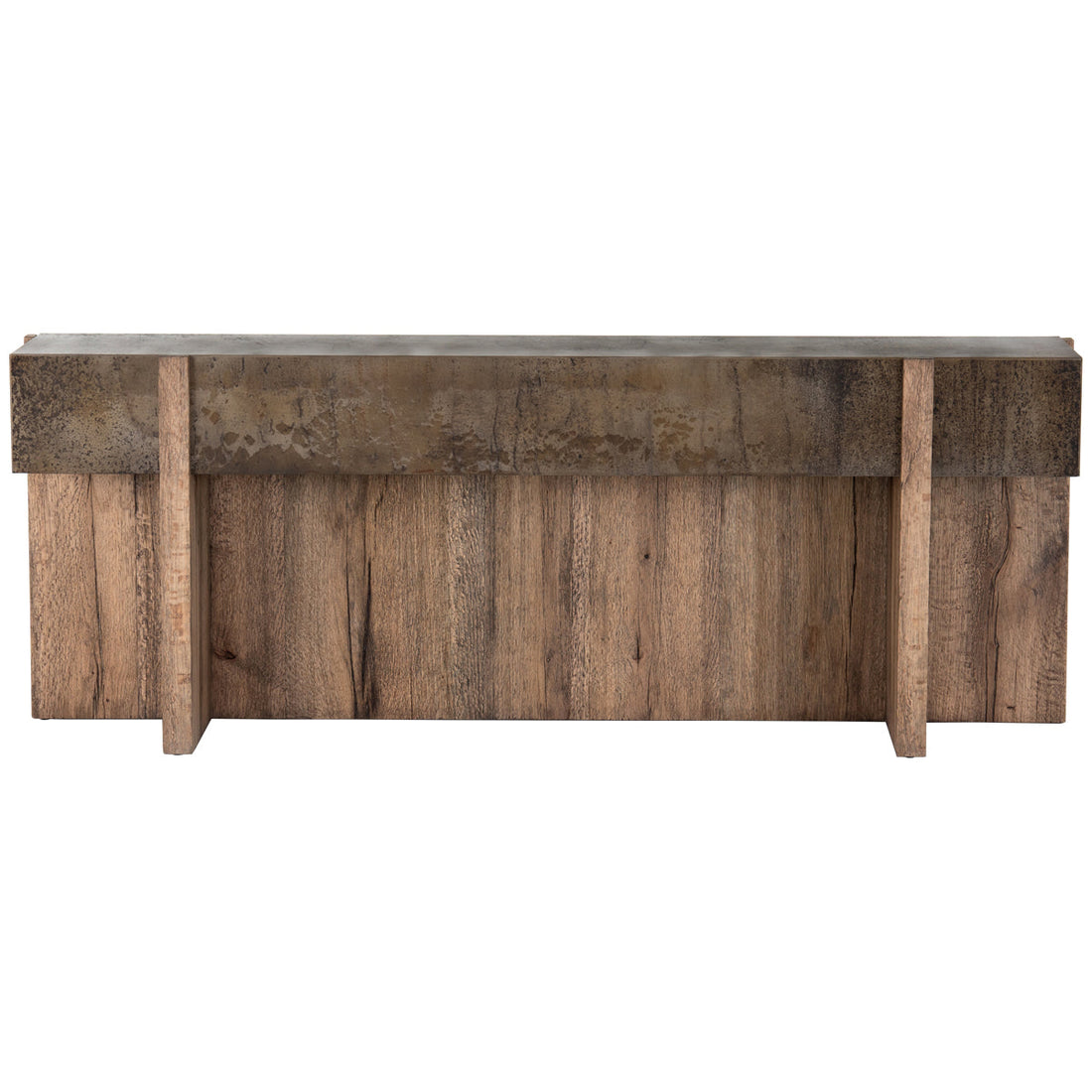 Four Hands Wesson Bingham Console Table - Distressed Iron