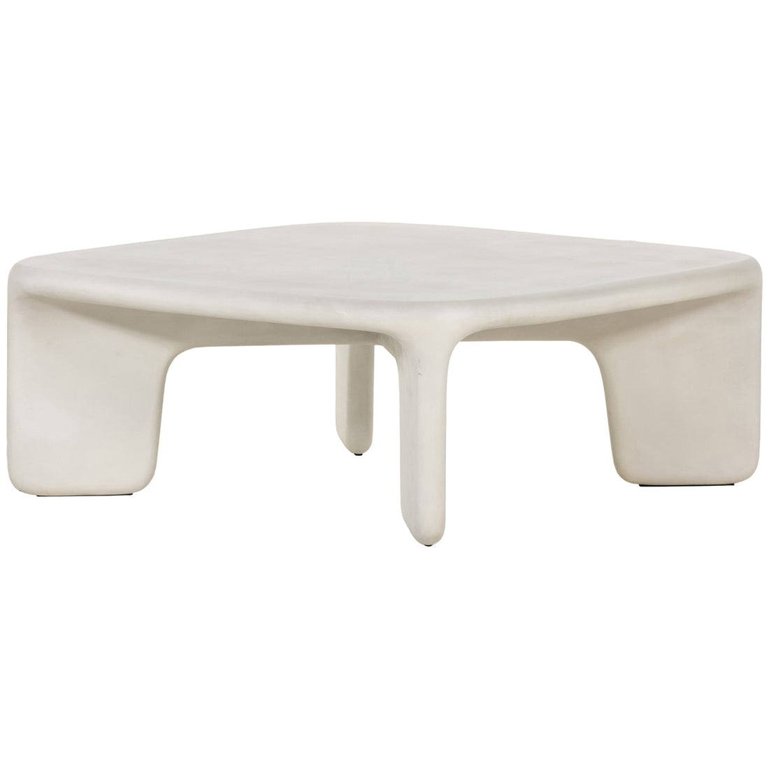 Four Hands Thayer Dante Coffee Table - White Concrete