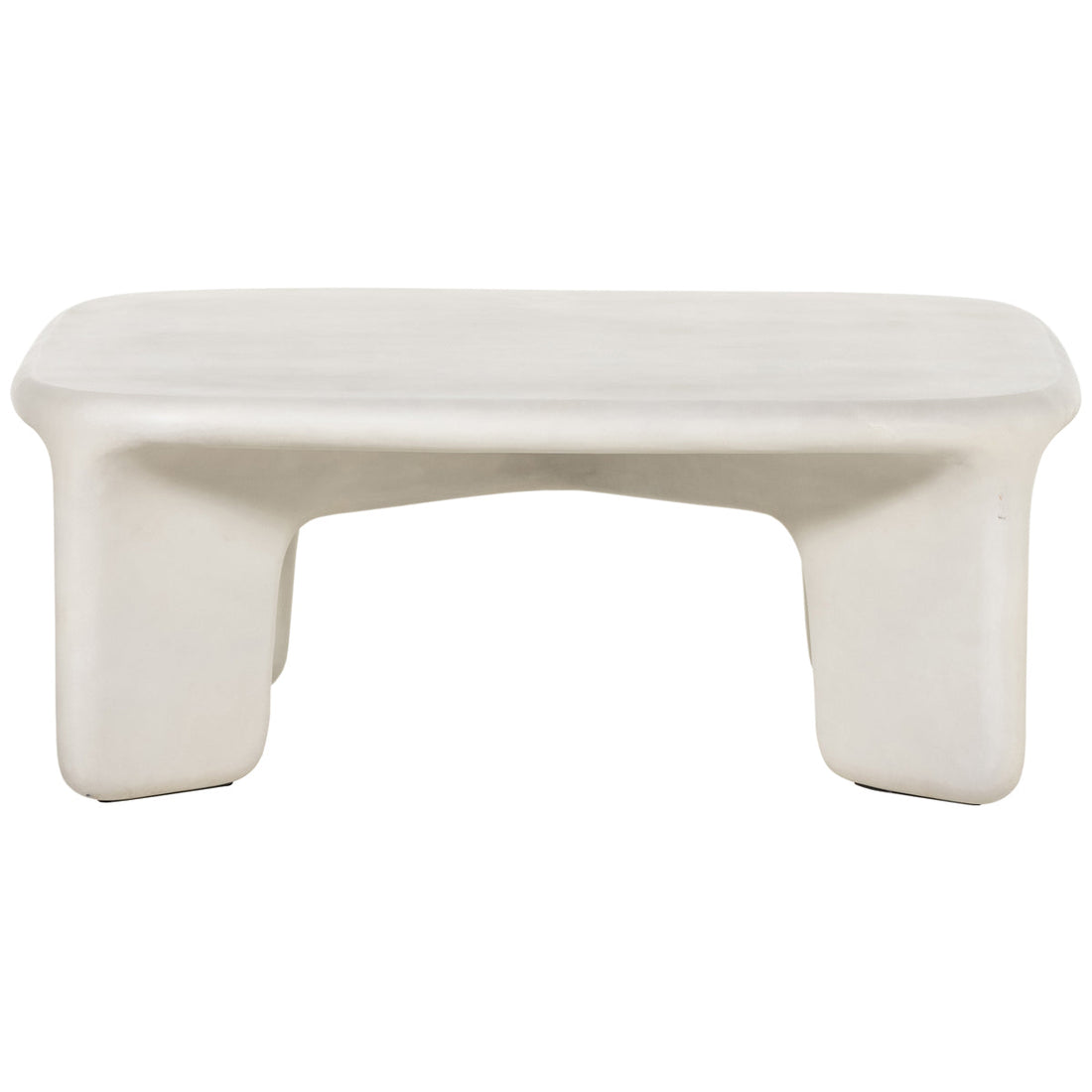 Four Hands Thayer Dante Coffee Table - White Concrete