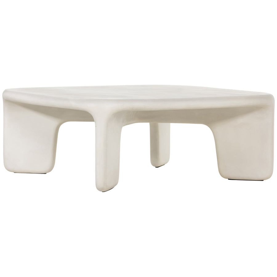 Four Hands Thayer Dante Coffee Table - White Concrete