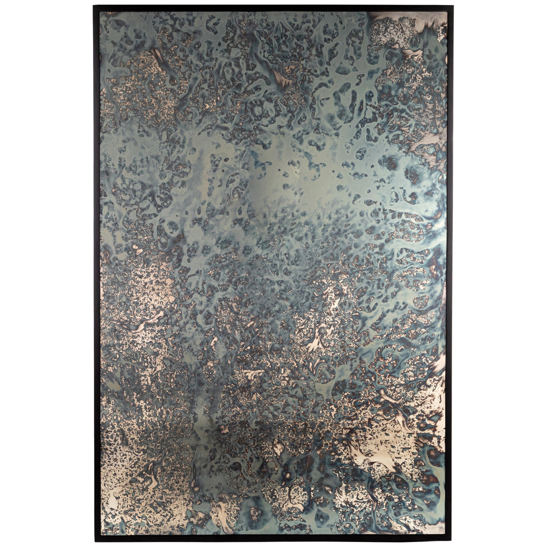 Four Hands Marlow Acid Wash Floor Mirror - Iron Matte Black