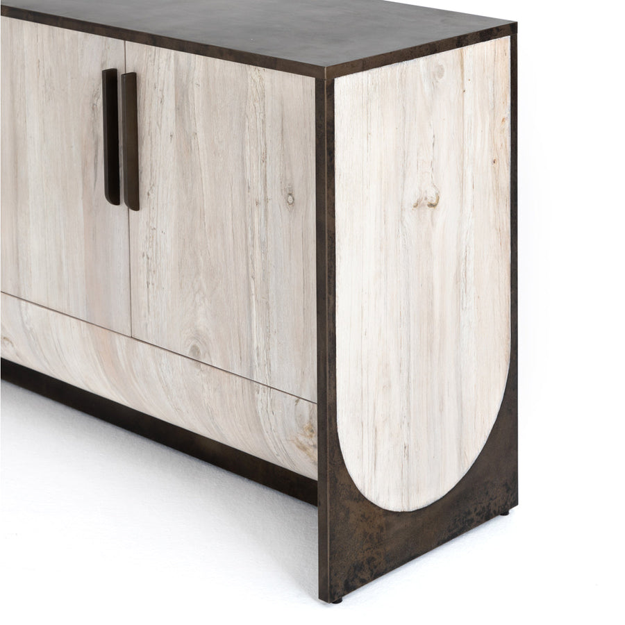 Four Hands Wesson Loros Sideboard - Bleached Spalted Oak