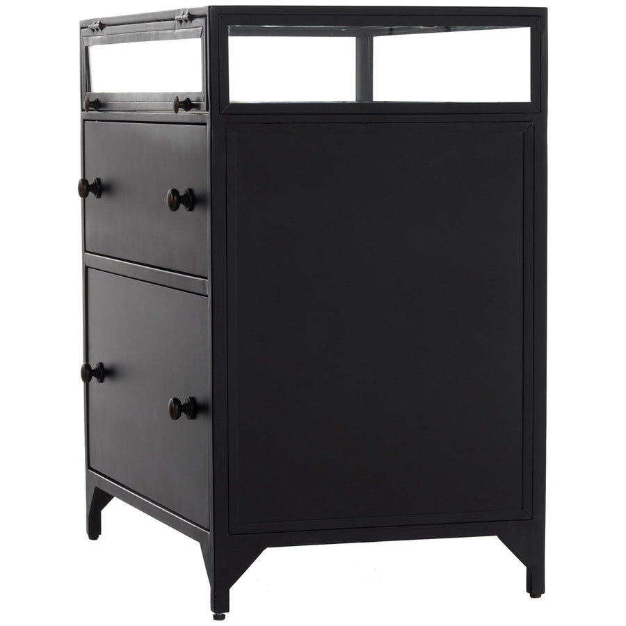 Four Hands Belmont Shadow Box Nightstand - Black