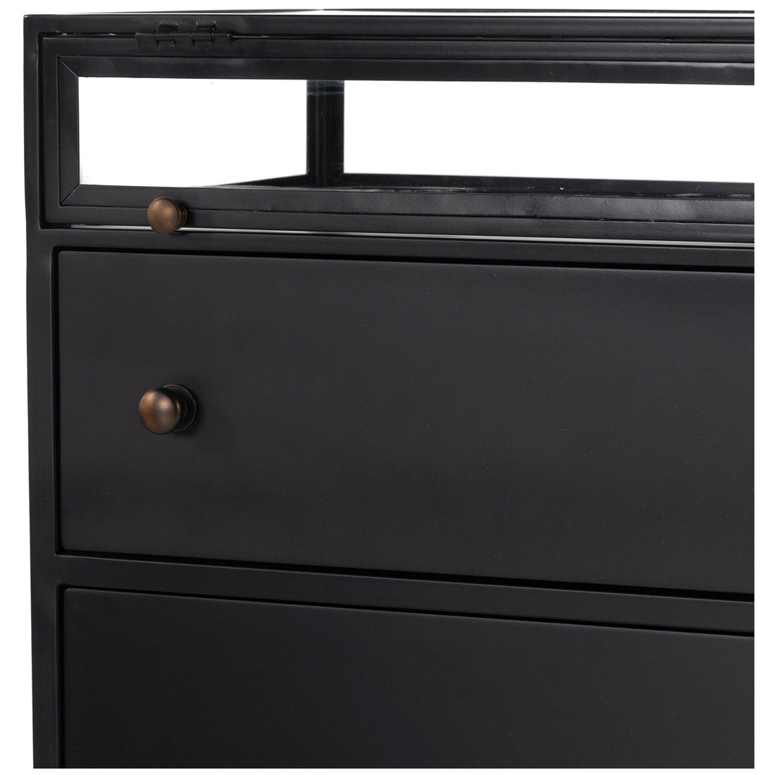 Four Hands Belmont Shadow Box Nightstand - Black