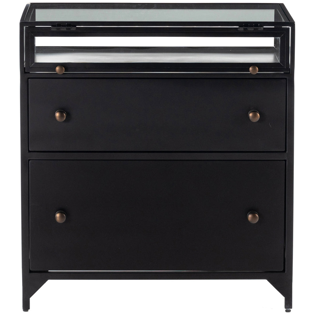 Four Hands Belmont Shadow Box Nightstand - Black