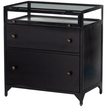 Four Hands Belmont Shadow Box Nightstand - Black