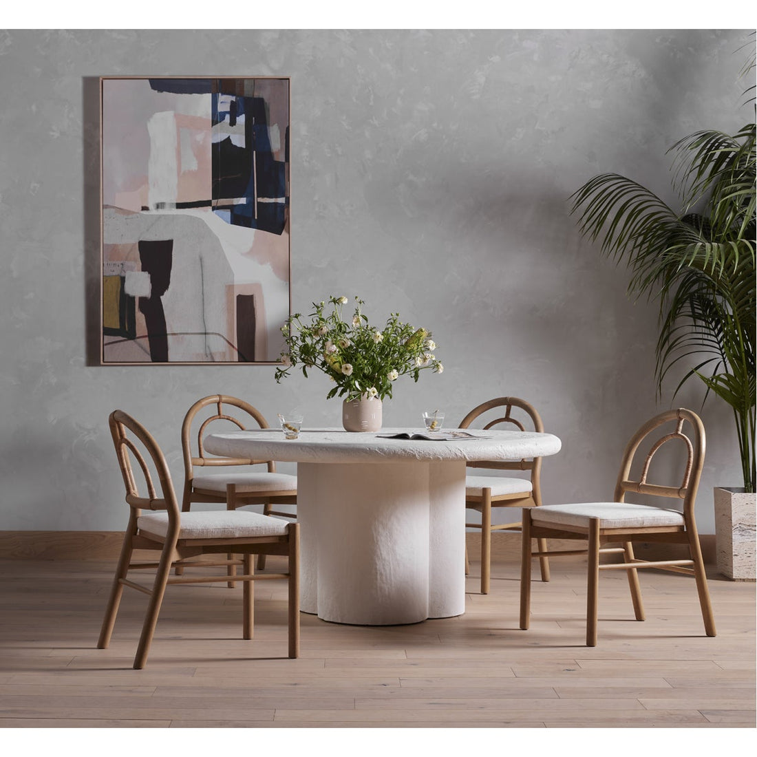 Four Hands Constantine Grano Dining Table - Plaster Molded Concrete