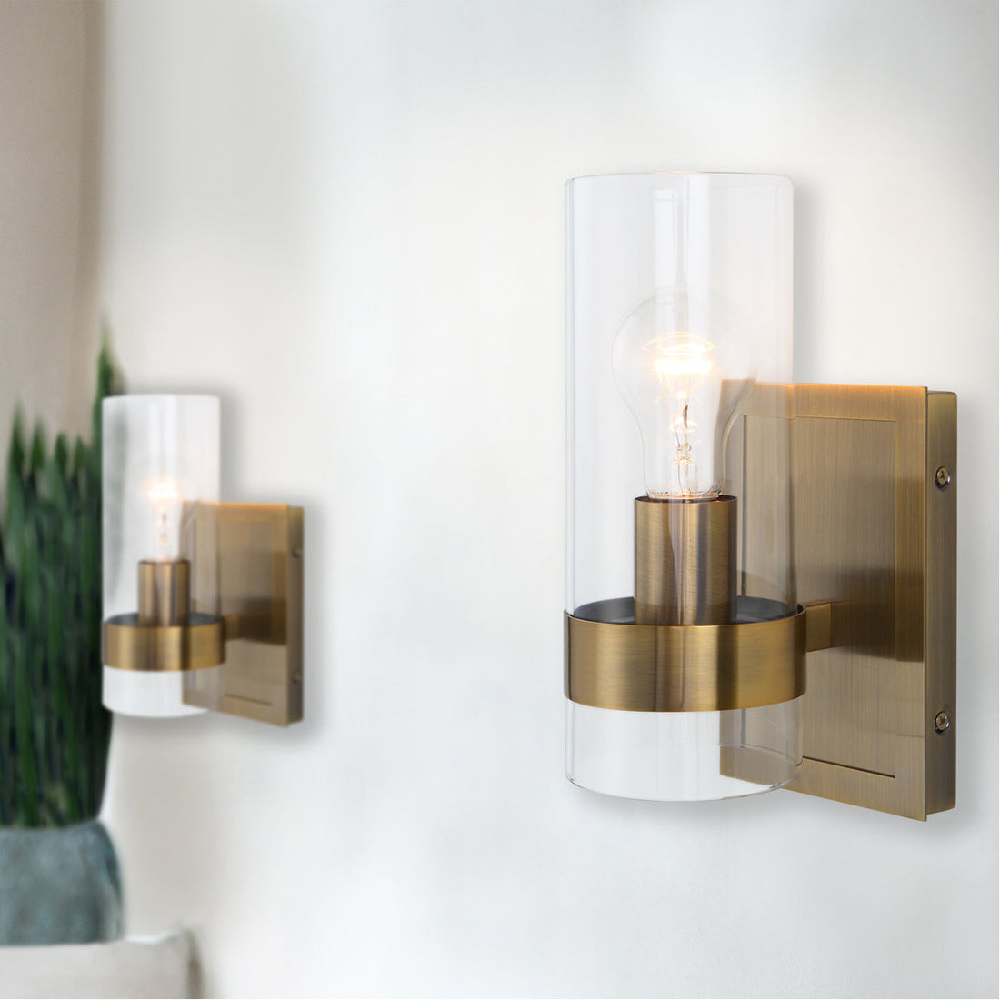 Uttermost Cardiff 1-Light Cylinder Sconce