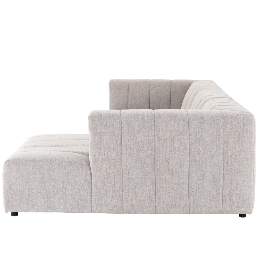 Four Hands Grayson Langham Channeled 3-Piece Sectional - Sandstone