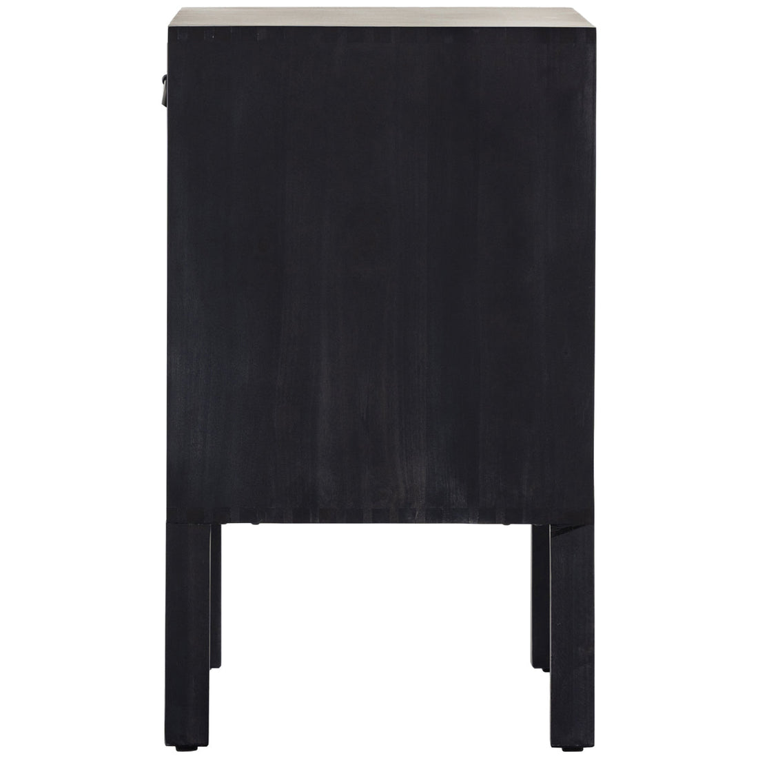 Four Hands Fulton Isador Bar Cabinet - Black Wash Poplar