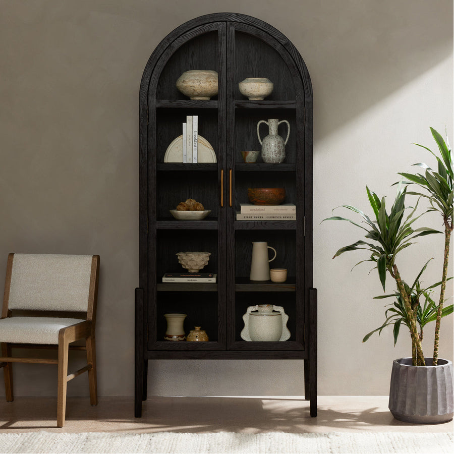 Four Hands Irondale Tolle Cabinet - Drifted Matte Black