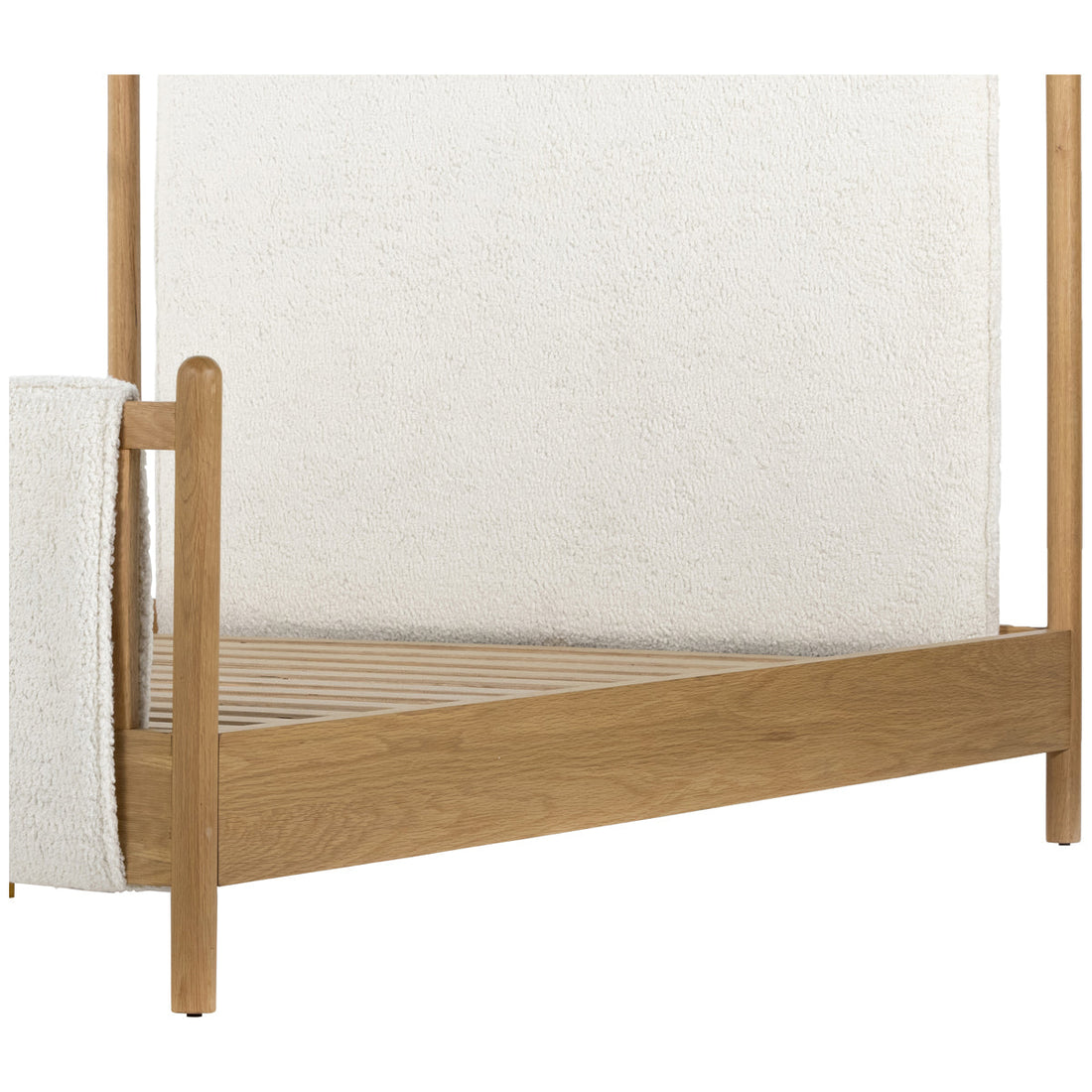 Four Hands Berman Bowen King Bed - Sheepskin Natural