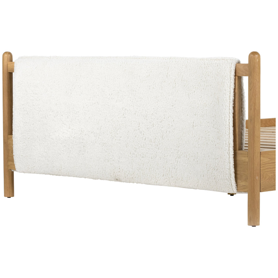 Four Hands Berman Bowen King Bed - Sheepskin Natural