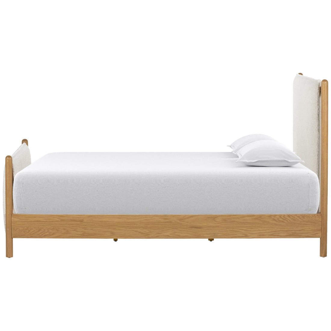 Four Hands Berman Bowen King Bed - Sheepskin Natural