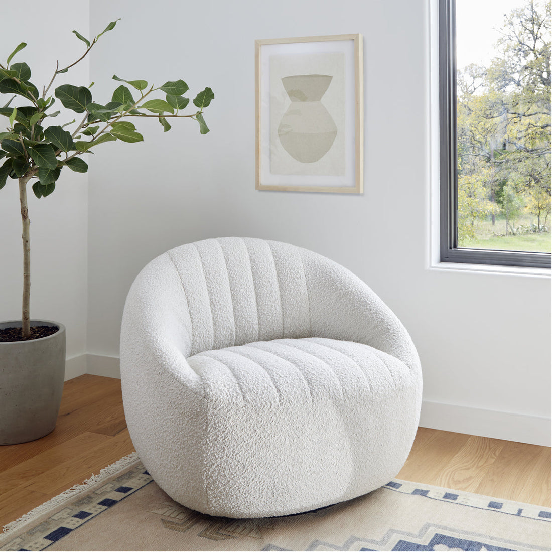 Four Hands Belfast Audie Swivel Chair