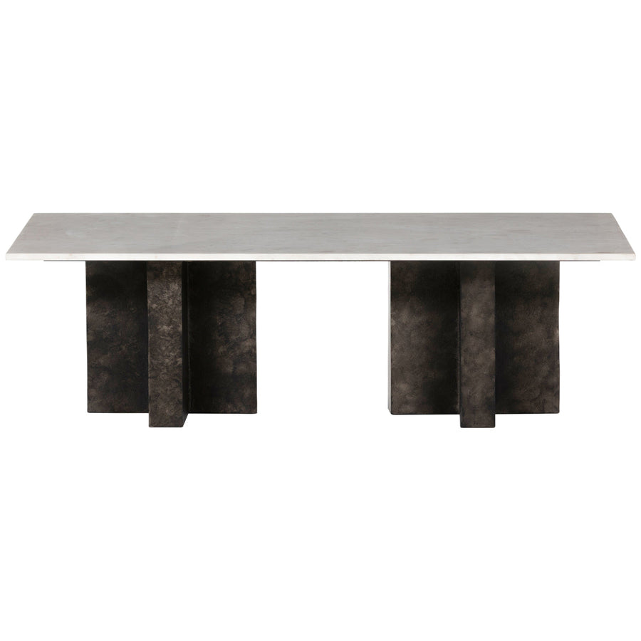 Four Hands Marlow Terrell Coffee Table - Raw Black