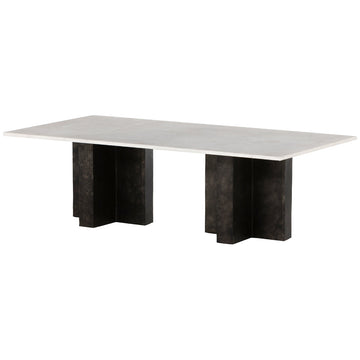 Four Hands Marlow Terrell Coffee Table - Raw Black