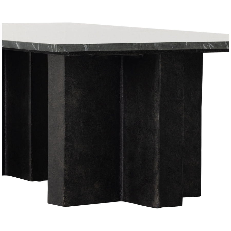 Four Hands Marlow Terrell Coffee Table - Black Marble