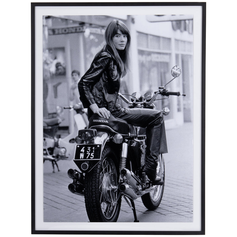 Four Hands Art Studio Francoise Hardy On Bike by Getty Images