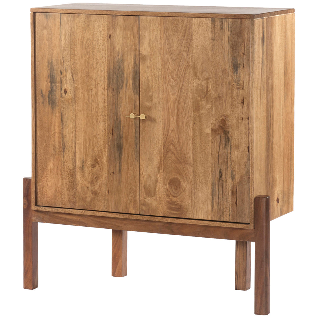 Four Hands Merritt Reza Bar Cabinet - Smoked Honey