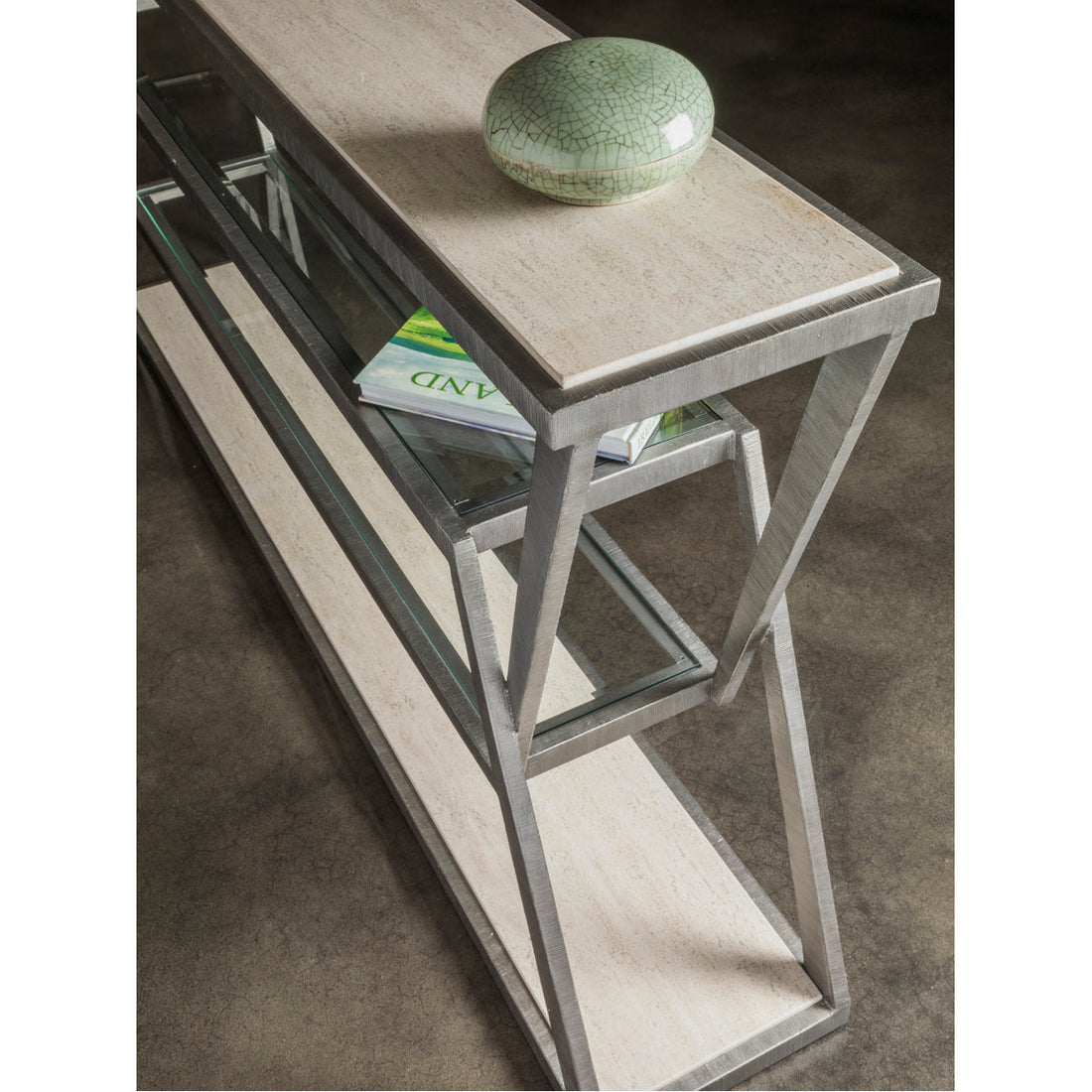 Artistica Home Signature Adamo Silver Gray Console Table 2273-966