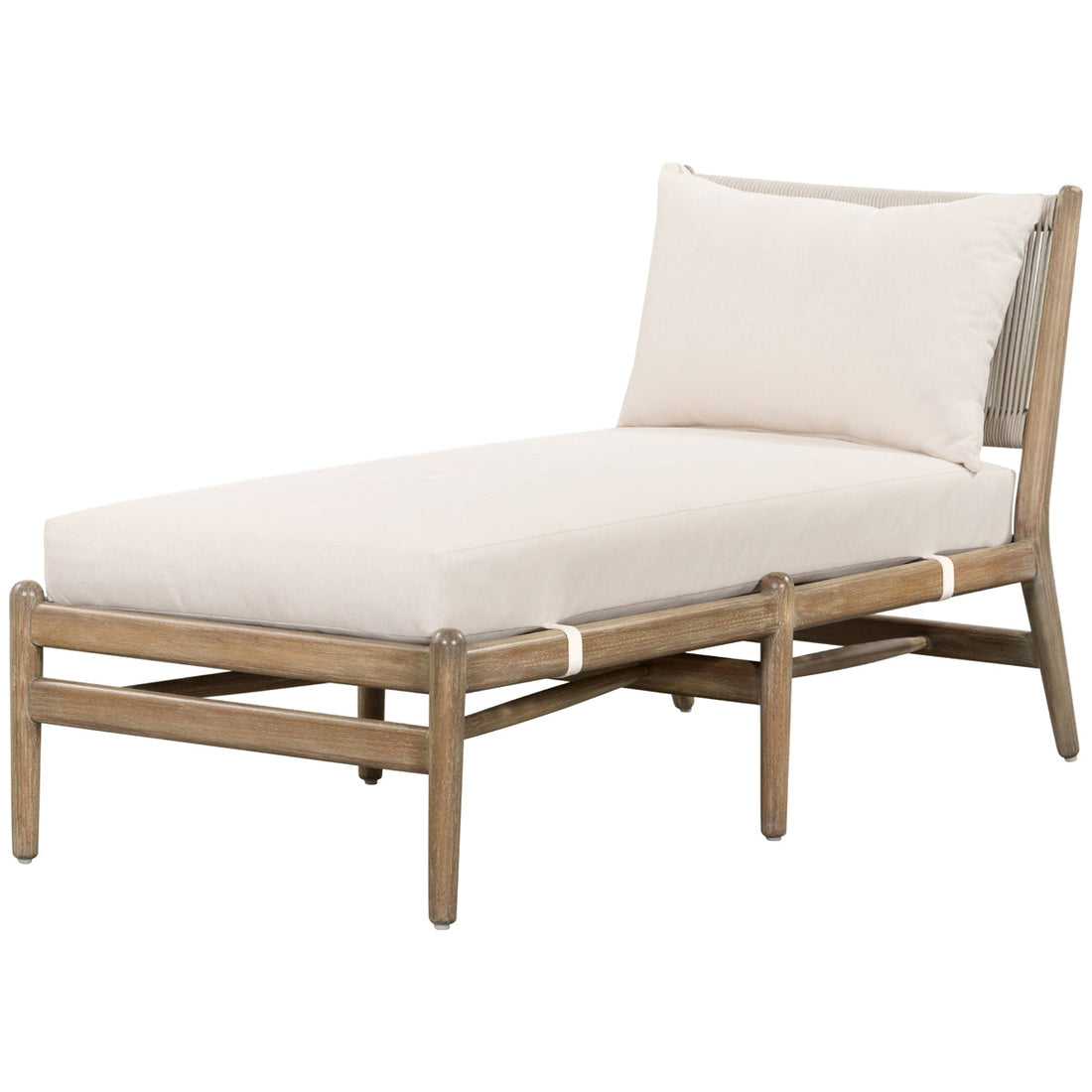 Four Hands Halsted Rosen Outdoor Chaise - Natural Eucalyptus