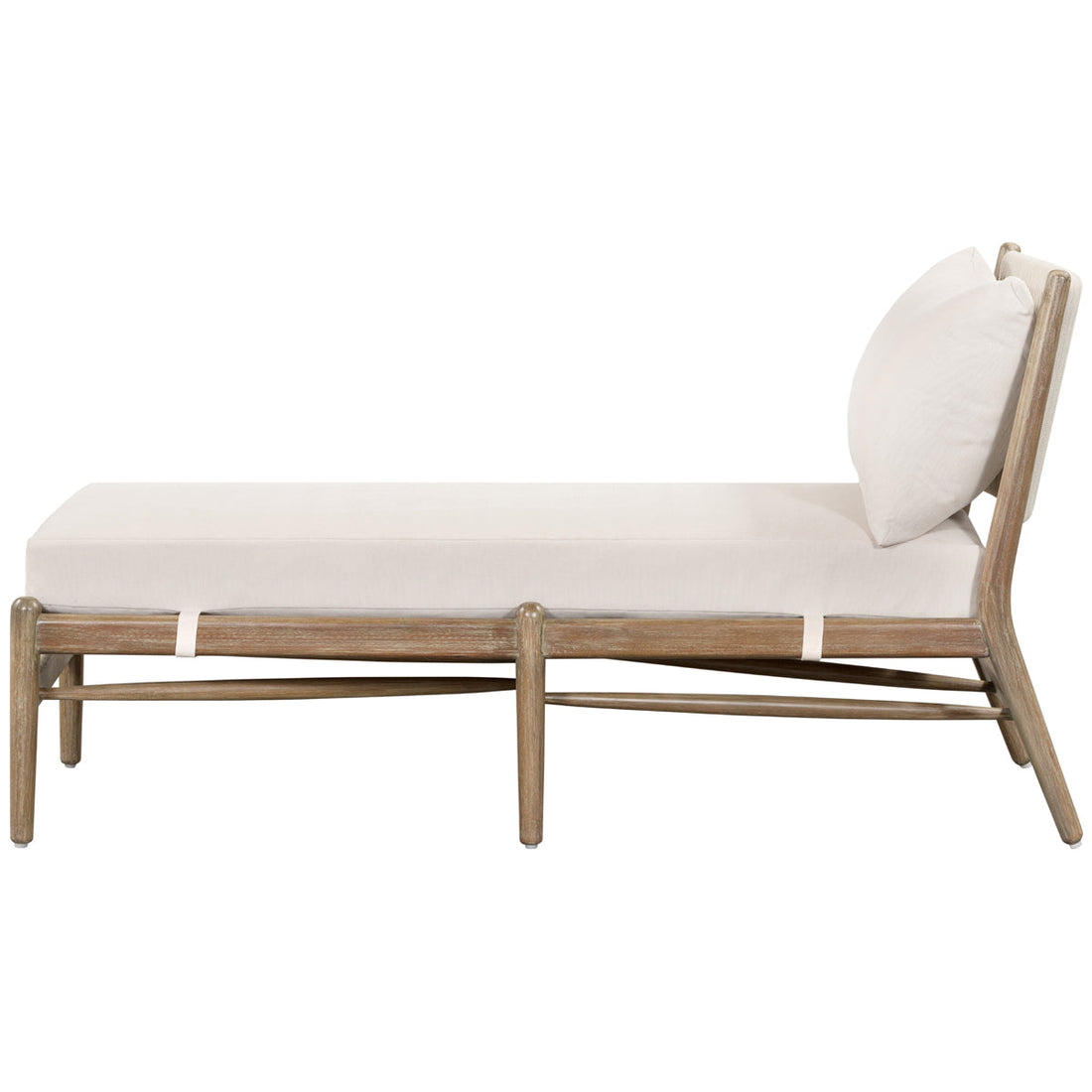 Four Hands Halsted Rosen Outdoor Chaise - Natural Eucalyptus