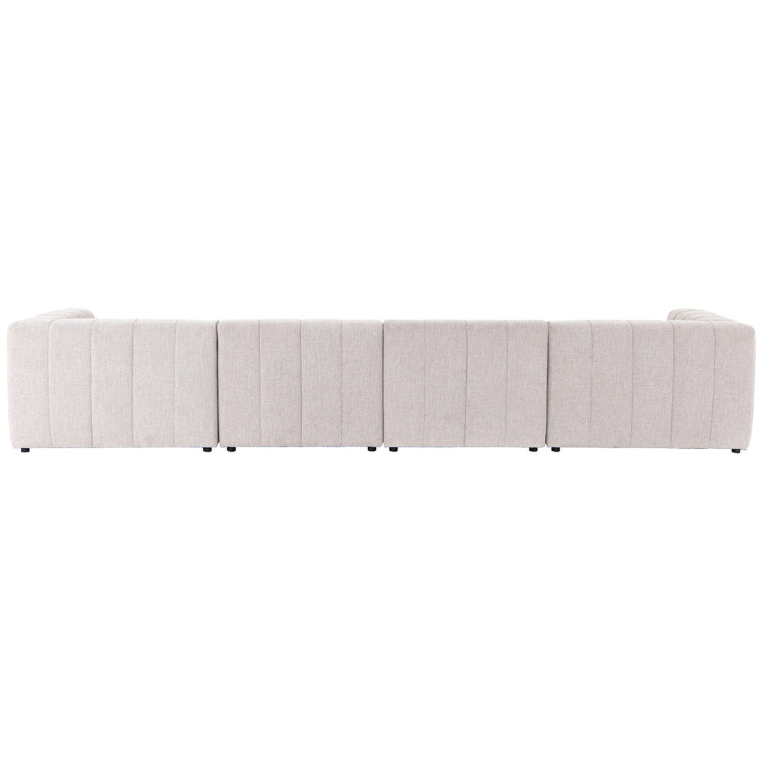 Four Hands Grayson Langham Channeled 4-Piece Sectional - Sandstone