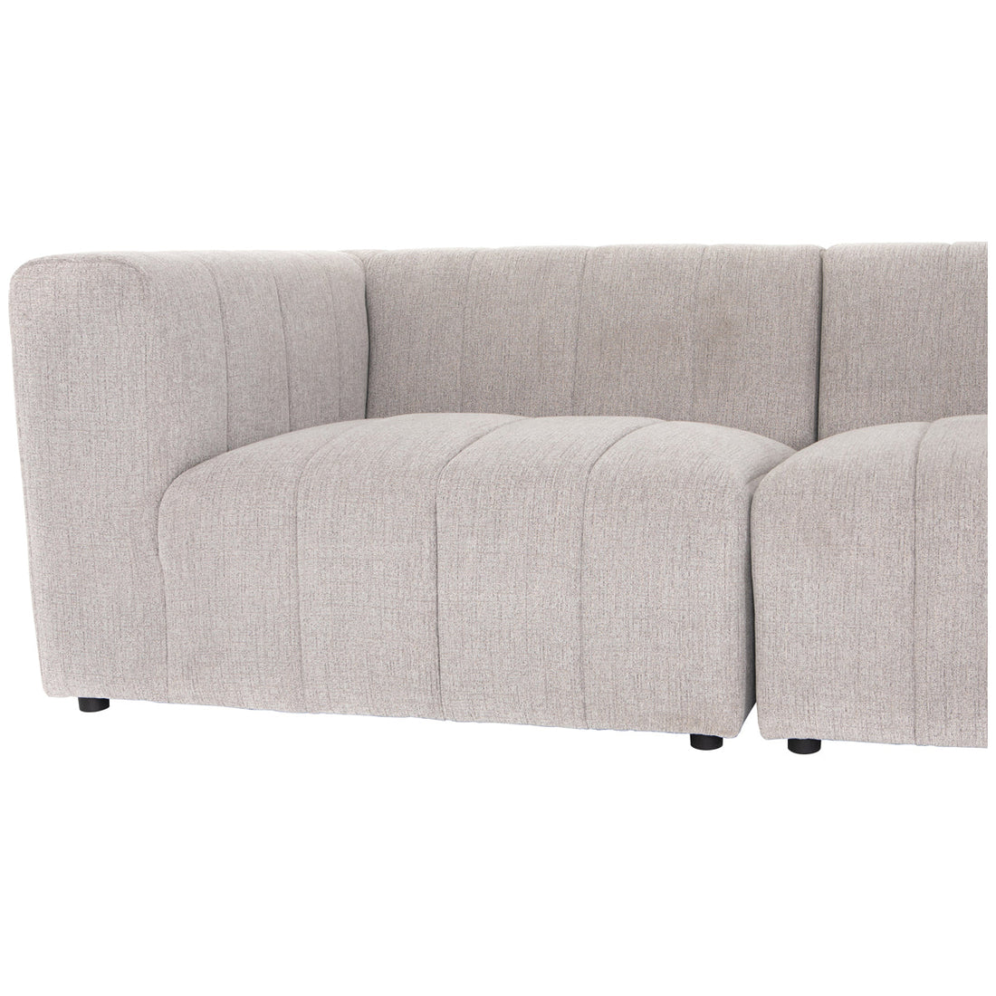 Four Hands Grayson Langham Channeled 4-Piece Sectional - Sandstone