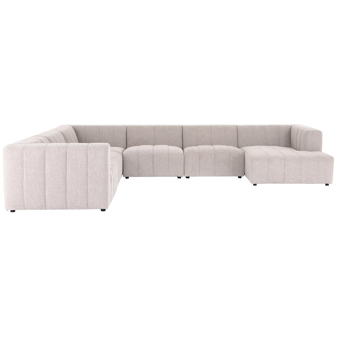 Four Hands Grayson Langham Channeled 6-Piece Sectional - Sandstone