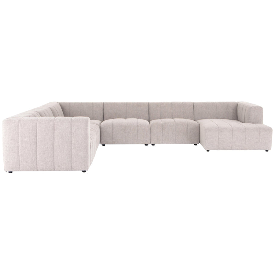 Four Hands Grayson Langham Channeled 6-Piece Sectional - Sandstone