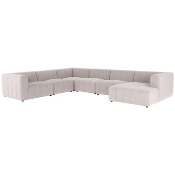 Four Hands Grayson Langham Channeled 6-Piece Sectional - Sandstone