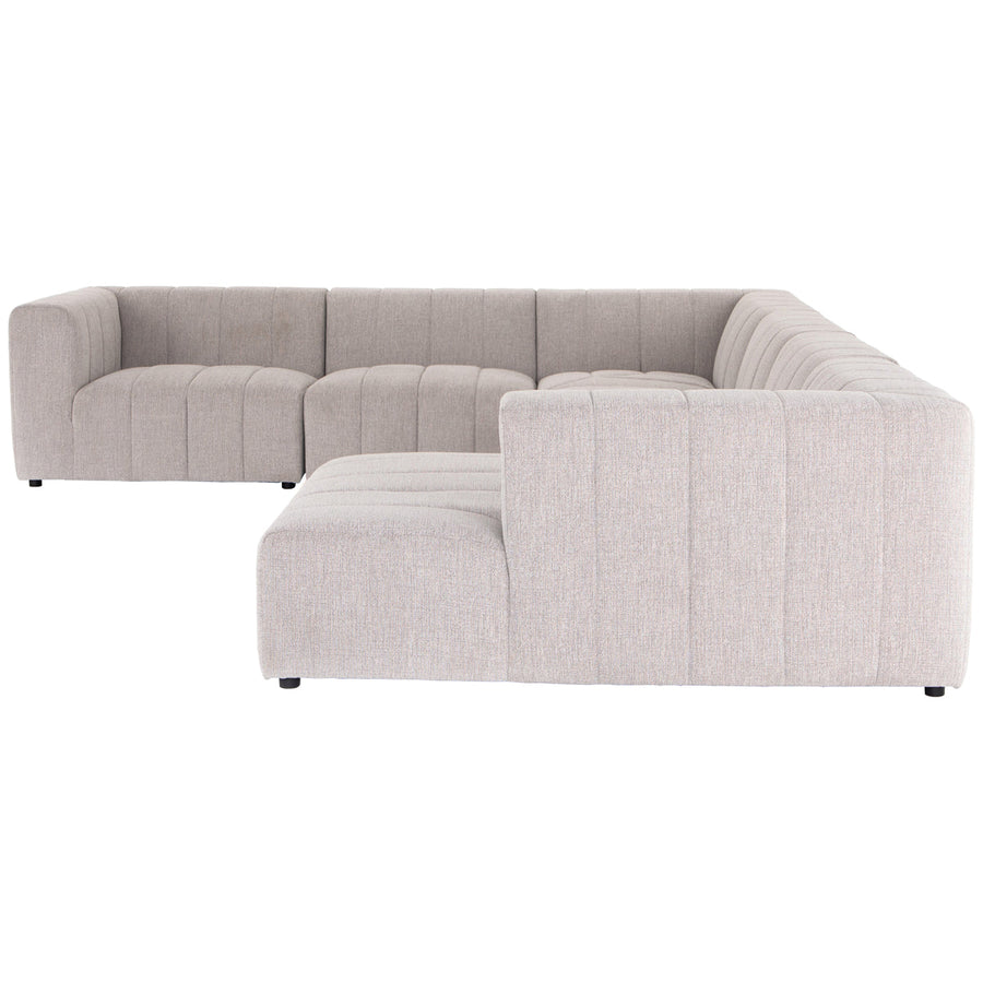 Four Hands Grayson Langham Channeled 6-Piece Sectional - Sandstone