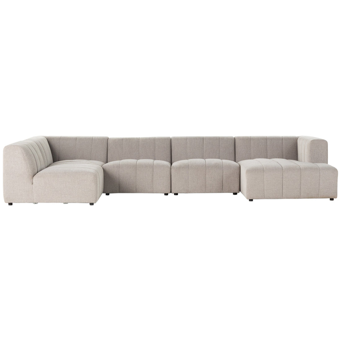 Four Hands Grayson Langham Channeled 5-Piece Sectional - Sandstone