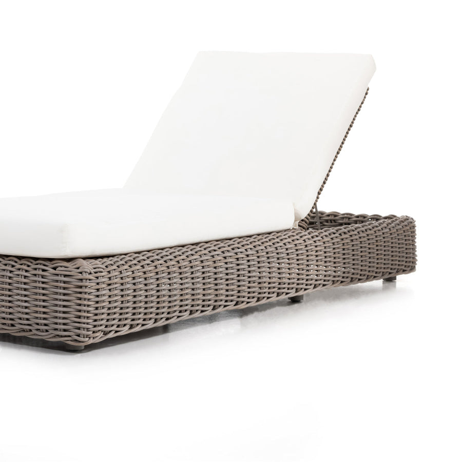 Four Hands Solano Como Outdoor Chaise - Natural Woven