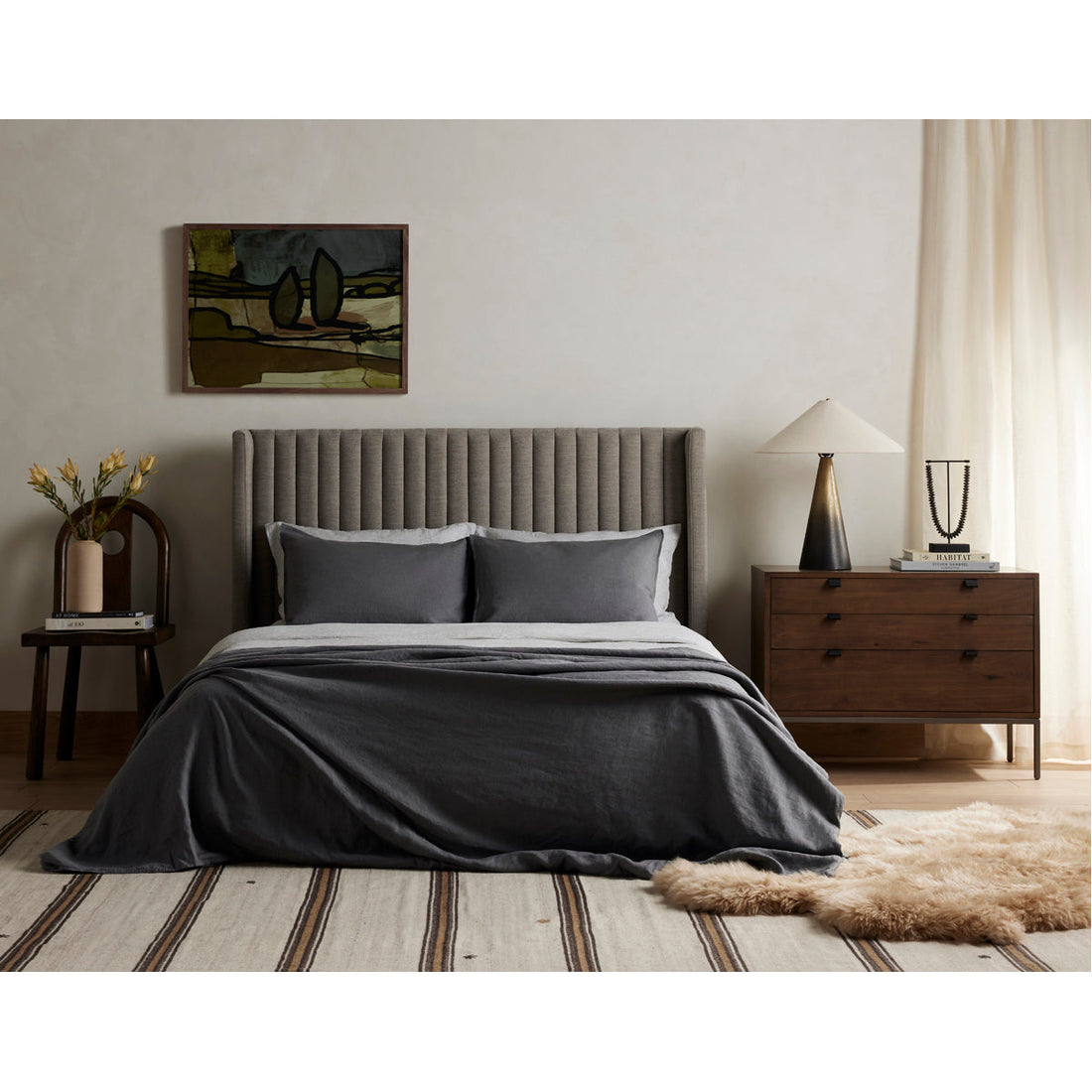 Four Hands Easton Montgomery Bed - Savile Flannel