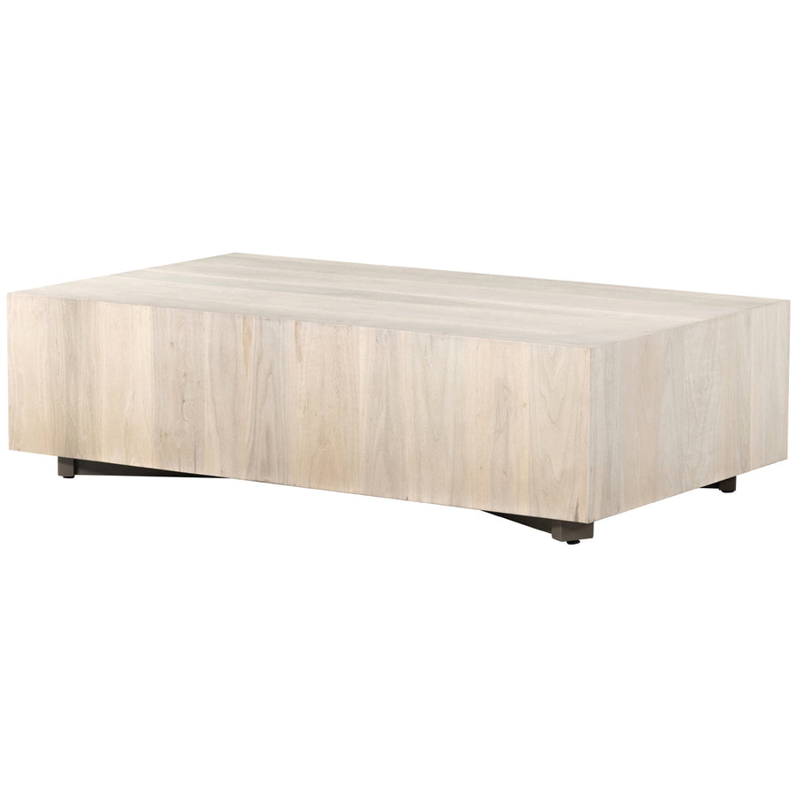 Four Hands Wesson Hudson Rectangle Coffee Table - Ashen Walnut