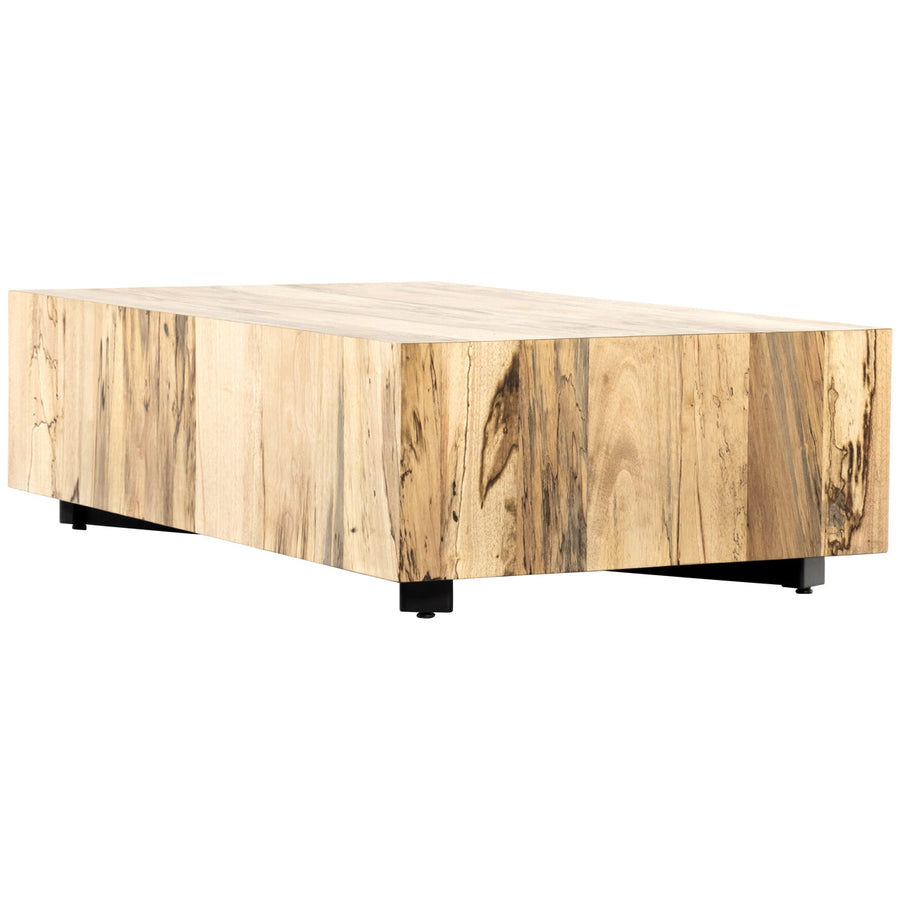 Four Hands Wesson Hudson Rectangle Coffee Table - Spalted Primavera