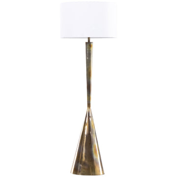 Four Hands Camden Clement Floor Lamp - Burnt Brass