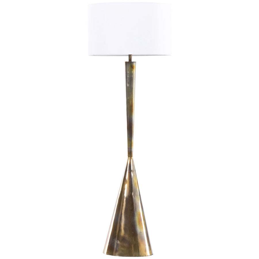 Four Hands Camden Clement Floor Lamp - Burnt Brass