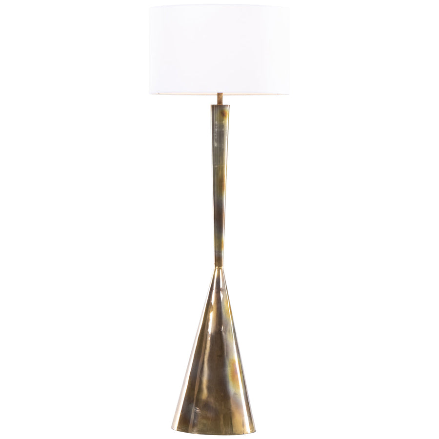 Four Hands Camden Clement Floor Lamp - Burnt Brass