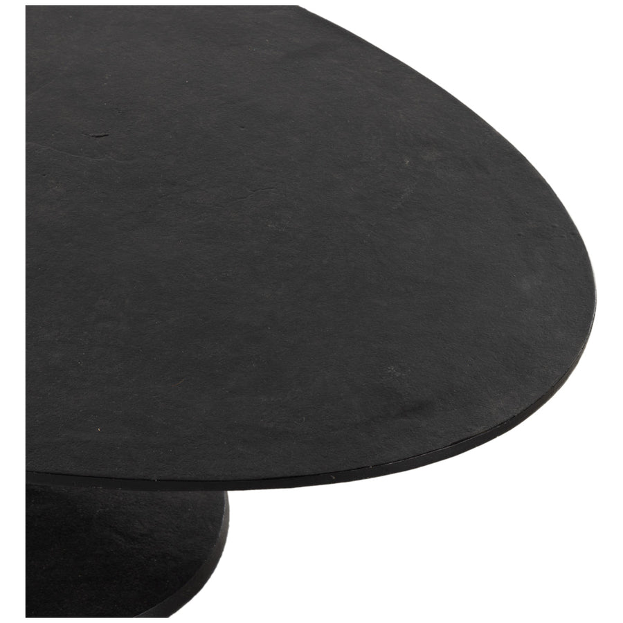 Four Hands Marlow Simone Oval Coffee Table - Raw Black