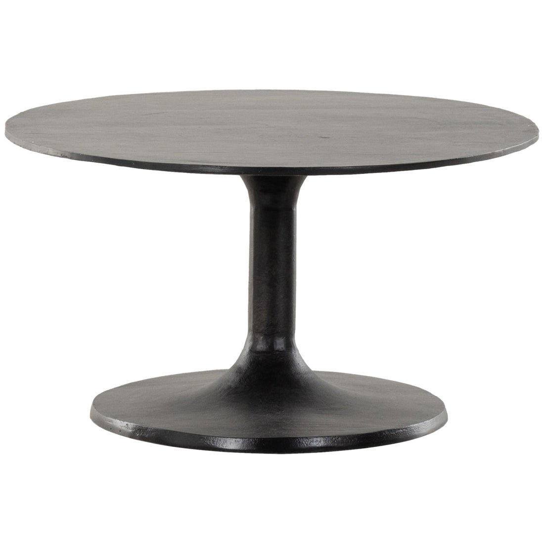 Four Hands Marlow Simone Oval Coffee Table - Raw Black