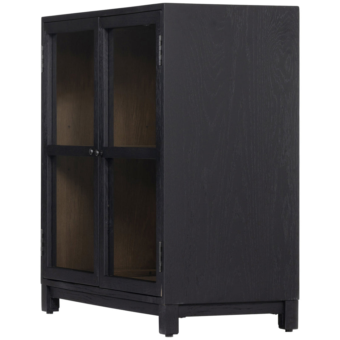 Four Hands Irondale Millie Small Cabinet - Drifted Matte Black